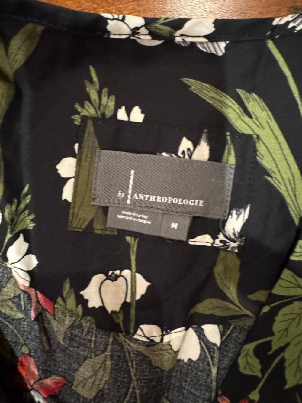 NWOT Anthropologie Summerset Dress Pink & Green Floral - Picture 2 of 8